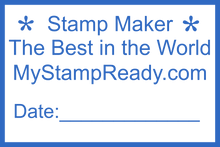 Load image into Gallery viewer, Rubber Stamp Maker online and Digital Seal designer MyStampready.com