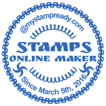 Load image into Gallery viewer, Rubber Stamp Maker online and Digital Seal designer MyStampready.com