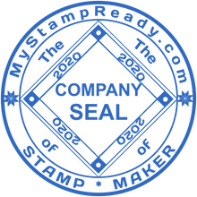 Load image into Gallery viewer, Rubber Stamp Maker online and Digital Seal designer MyStampready.com